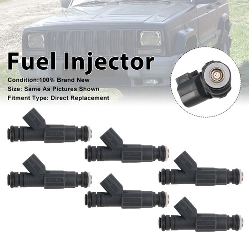 6Pcs Fuel Injector For Jeep Cherokee 1999-2000 TJ L4 1999-2002 0280156048