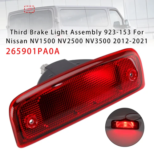 Third Brake Light Assembly 923-153 For Nissan NV1500 NV2500 NV3500 2012-2021