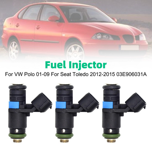 3Pcs Fuel Injector For VW Polo 01-09 For Seat Toledo 2012-2015 03E906031A