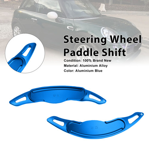 Steering Wheel Paddle Shifter For Mini F54 F55 F56 F57 Aluminium Blue