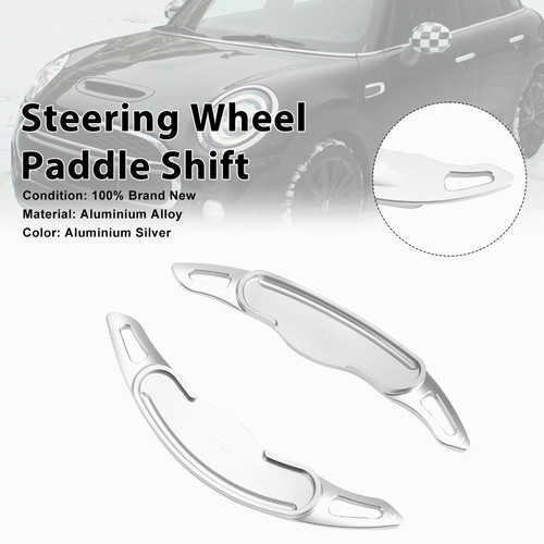 Steering Wheel Paddle Shifter For Mini F54 F55 F56 F57 Aluminium Silver