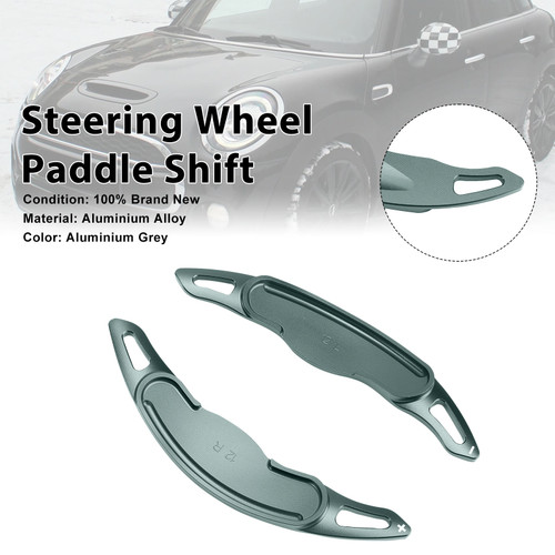 Steering Wheel Paddle Shifter For Mini F54 F55 F56 F57 Aluminium Grey