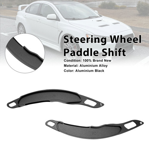 Steering Wheel Paddle Shifter For Mitsubishi ASX 2013-15 Aluminium Black