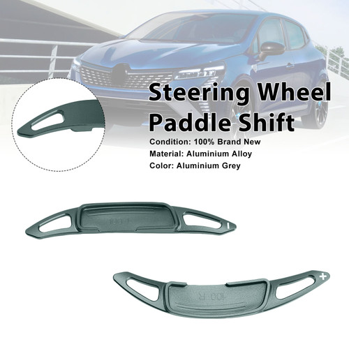 Steering Wheel Paddle Shifter For Renault Arkana 2021-24 Aluminium Grey