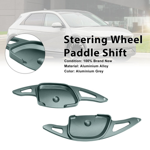 Steering Wheel Paddle Shifter For Hyundai Ioniq 5 2021-23 Aluminium Grey