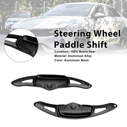 Steering Wheel Paddle Shifter For Kia K9 2020-2024 Aluminium Black