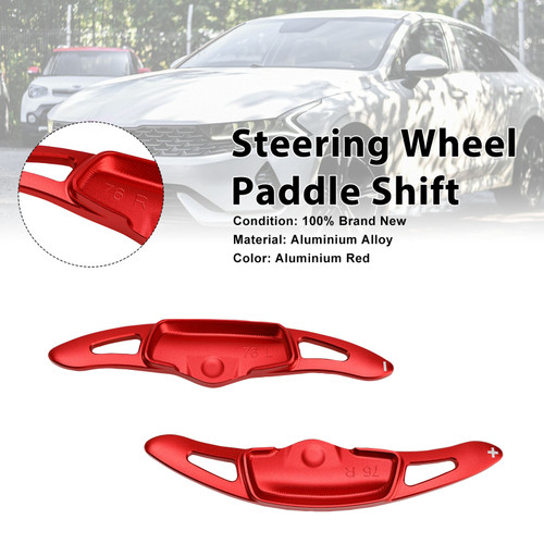 Steering Wheel Paddle Shifter For Kia K9 2020-2024 Aluminium Red