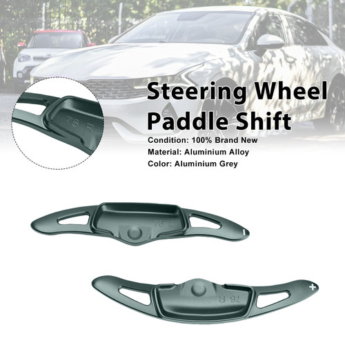 Steering Wheel Paddle Shifter For Kia K9 2020-2024 Aluminium Grey