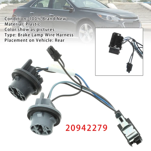 Brake Lamp Wiring Harness and Socket 20942279 For Chevrolet Malibu 2013-2016