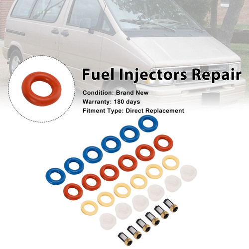 Fuel Injector Seal O-Ring 0280150947 Fit Ford Aerostar 86-87 Mustang 1987-1993