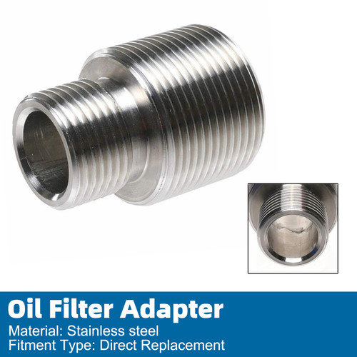 JXSS0116-SS Oil Filter Adapter 13/16"-16 to 1 1/8"-16 1R-1807