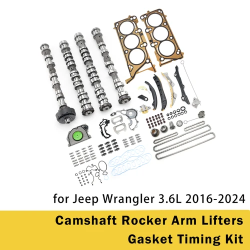 Camshaft Rocker Arm Lifters Gasket Timing Kit for Jeep Wrangler 3.6L 2016-2024