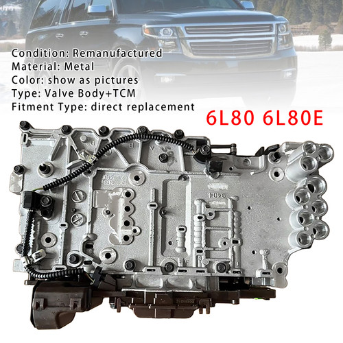 6L80 6L80E Valve Body+Transmission Control Module &Solenoid For Sierra 1500 Flat