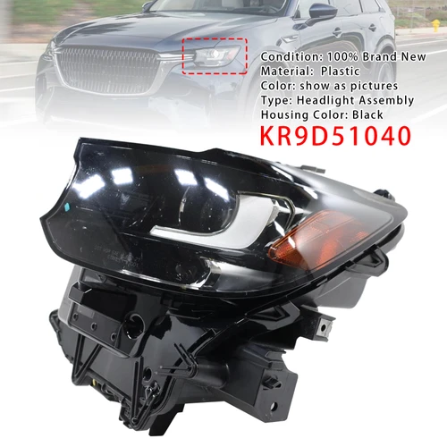 Left LED Head Light Without DRL/AFS For Mazda CX-90 2024-2025 KR9D51040