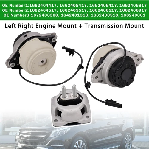 3x Left & Right Transmission + Engine Mounts For Benz W166 GL350 ML350