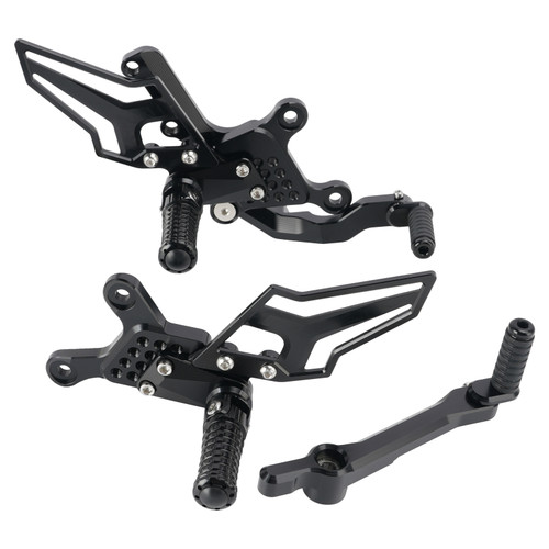 Racing Adjustable Rearsets Foot Pegs Black For Yamaha MT09 MT-09 2024 2025 2026