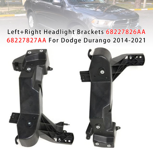 Left+Right Headlight Brackets 68227826AA 68227827AA For Dodge Durango 2014-2021