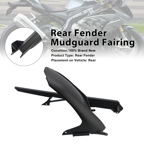 Rear Fender Mudguard Fairing For BMW S1000RR 2019-2026 Black