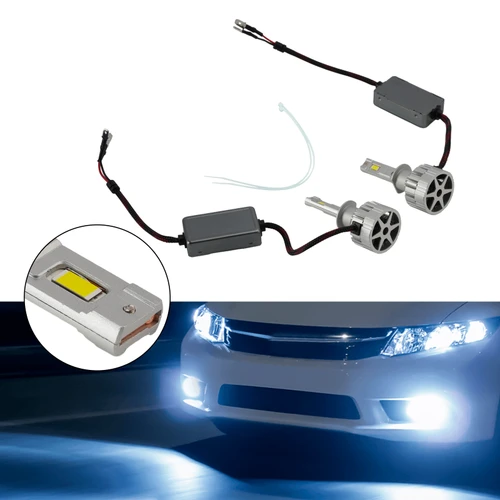 LED Headlight Bulb Kit High Low Beam Lamp H1 12V 75W 6500K For HELLA