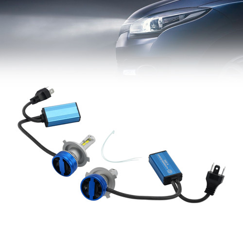 LED Headlight Bulb Kit High Low Beam Lamp H4 24V 65W 6500K For HELLA