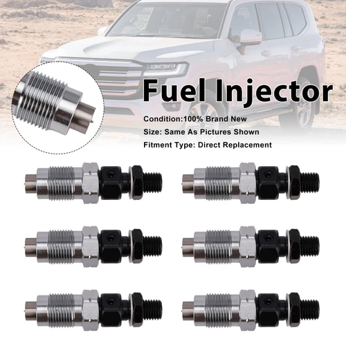 6Pcs Fuel Injector For Toyota Landcruiser 1HZ 23600-19105 2360019105