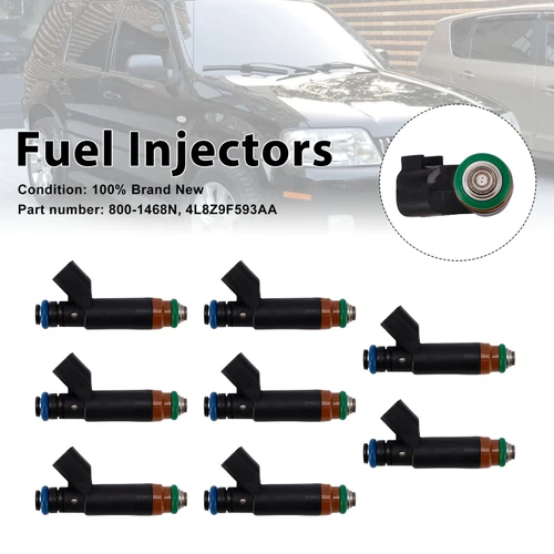 8PC 800-1468N Fuel Injectors 4L8Z9F593AA For Mercury Mariner Ford Explorer
