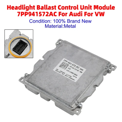Headlight Ballast Control Unit Module 7PP941572AC For Audi For VW