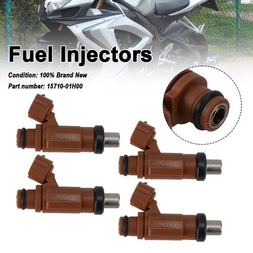 4PC Fuel Injectors 15710-01H00 For SUZUKI GSXR600 GSXR750 2006-2007