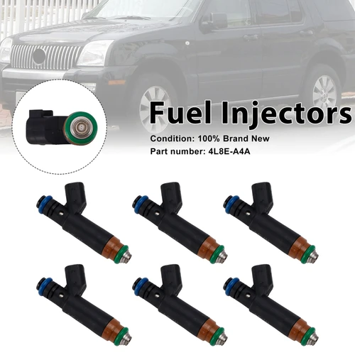 6PC 4L8E-A4A Fuel Injectors For Mercury Mariner Ford Taurus Explorer