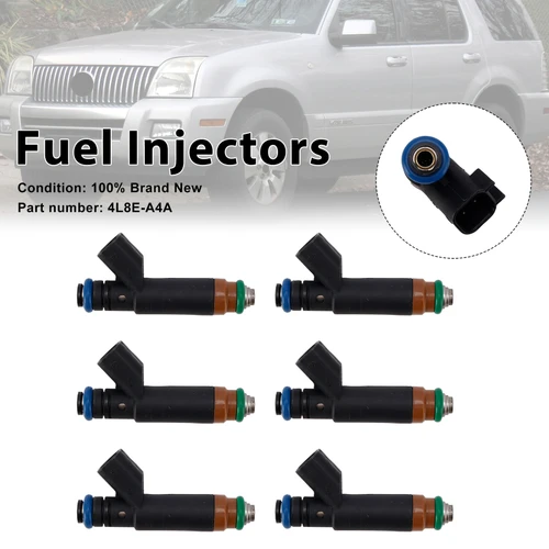 6PC 4L8E-A4A Fuel Injectors For Mercury Mariner Ford Taurus Explorer