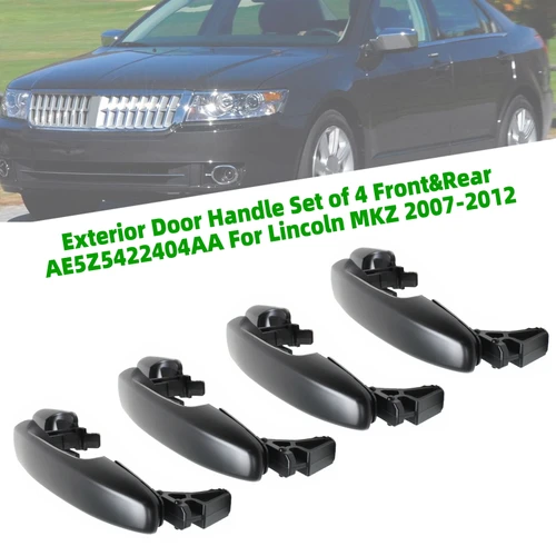 Exterior Door Handle Set of 4 Front&Rear AE5Z5422404AA For Lincoln MKZ 07-12