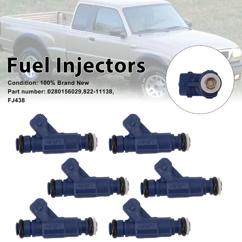 6PC 822-11138 Fuel Injectors â?280156029 For Mercury Mountaineer Ford Ranger Explorer