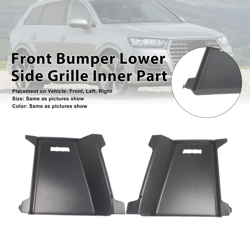 2PCS Front Bumper Grille Inner Part 4M0807151B Fit Audi Q7 S-Line 2016-2019