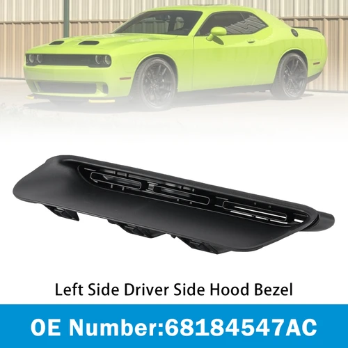 Left Side Driver Side Hood Bezel 68184547AC For Dodge Challenger 2015-2023