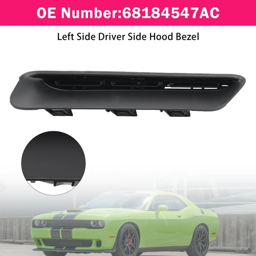 Left Side Driver Side Hood Bezel 68184547AC For Dodge Challenger 2015-2023