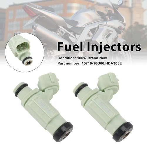 2PC HDA305E Fuel Injectors 15710-16G00 For SUZUKI SV1000 1000S 2003-2007