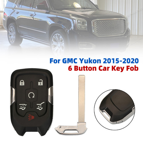 6 Button Car Key Fob HYQ1AA 315Mhz ID46 Chip For GMC Yukon 2015-2020