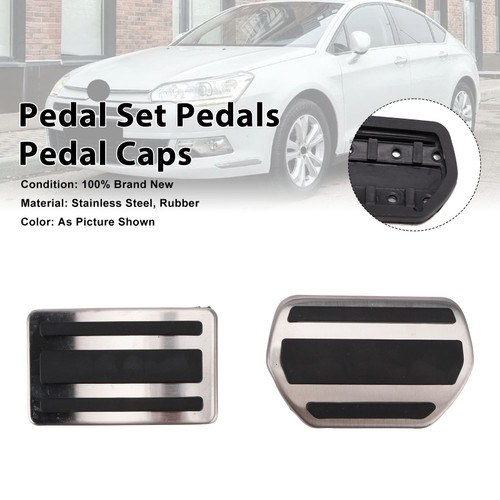 Pedal Set Pedals Pedal Caps For Peugeot 3008 2009-2016 508 2010-2018 AT