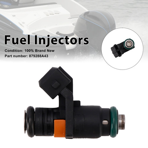 879288A43 Fuel Injectors For Mercruiser Sterndrive Gas Engines 3.0L