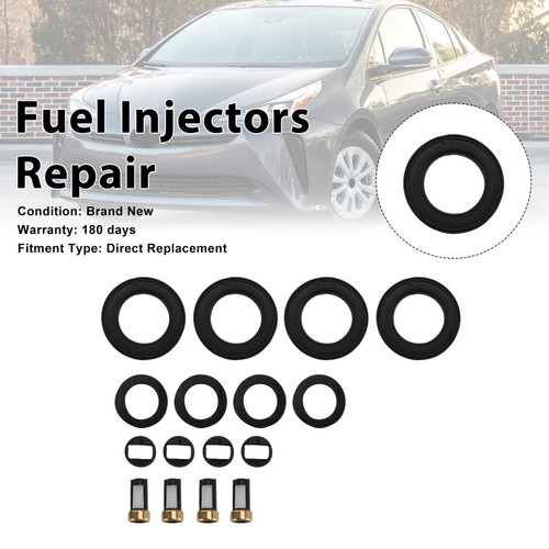 Fuel Injector Seal O-Ring 23250-37080 Fit Toyota Prius 16-22 Corolla 20-23