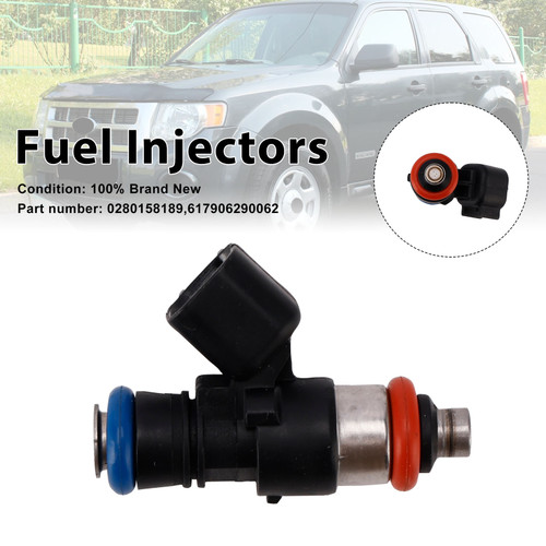 617906290062 Fuel Injectors 0280158189 For Mercury Mariner Ford 3.0L