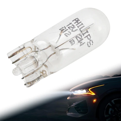 Car Light Halogen Auxiliary Lamp T10 W2W 12960 12V 2W For PHILIPS