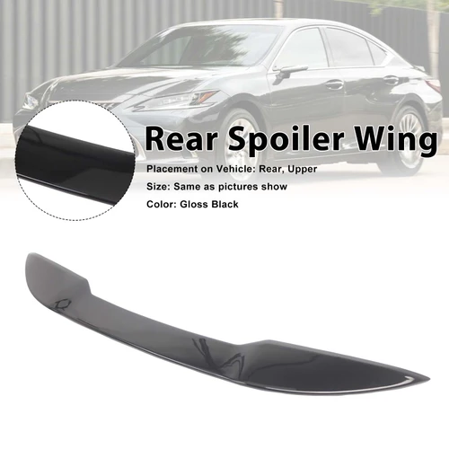 TRD Style Rear Spoiler Wing Fit Lexus ES250 300H 350 2019-2025 Gloss Black