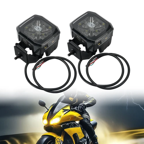 Square Spot Auxiliary Lamp ValueFit 4.3" 12/24V 60W 7100LM 5700K For HELLA