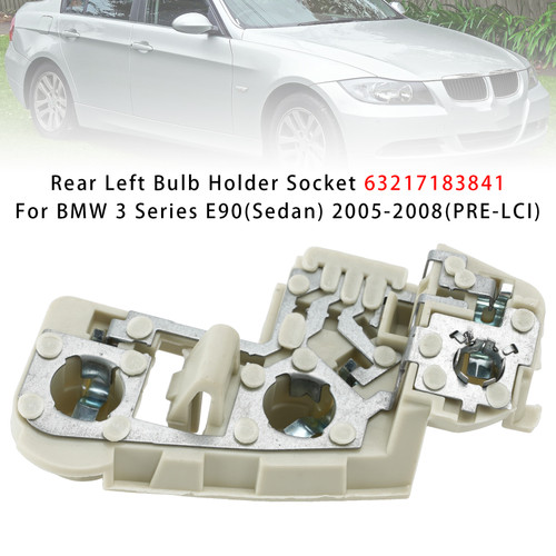 Rear Left Bulb Holder Socket For BMW 3 Series E90 (Sedan) 2005-2008 (PRE-LCI)