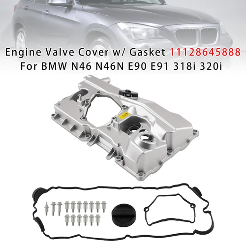 Engine Valve Cover W/ Gasket 11128645888 For BMW N46 N46N E90 E91 318i 320i
