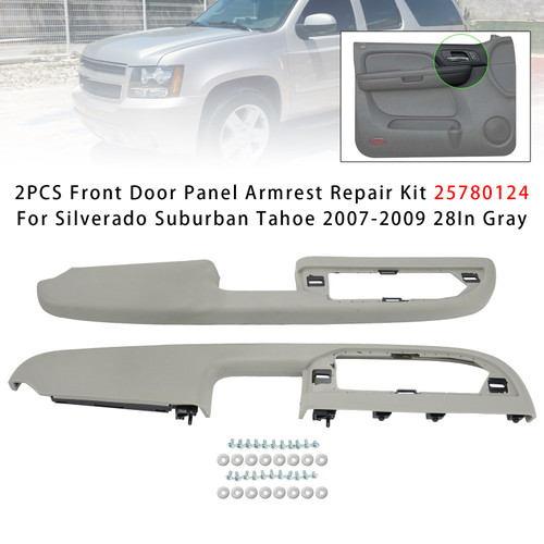 2Pcs Front Door Panel Armrest Repair For Silverado Suburban Tahoe 2007-2009