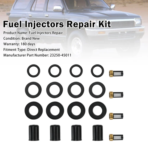 Fuel Injector Seal O-Ring 23250-45011 Toyota 4Runner Pickup 2.4L I4 1985-1987