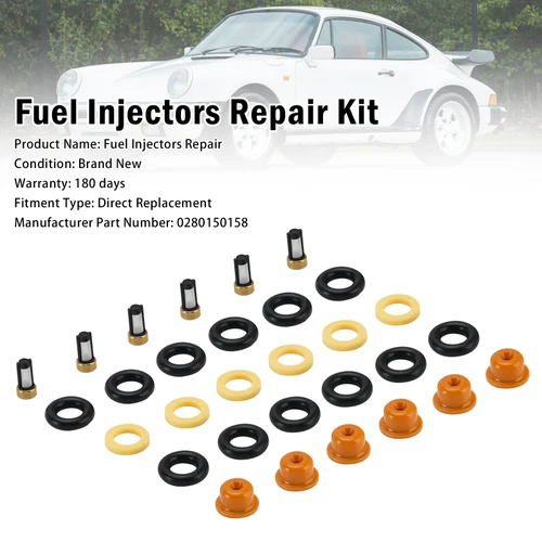 Fuel Injector Seal O-Ring 0280150158 For Porsche 911 3.2 Carrera 1983-1986