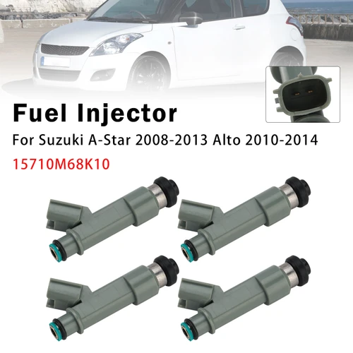 4Pcs Fuel Injector For Suzuki A-Star 2008-2013 Alto 2010-2014 15710M68K10